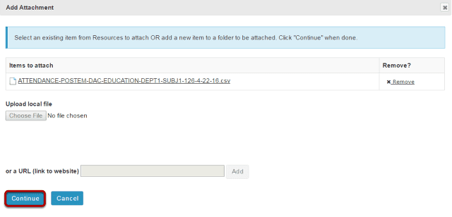 Click Continue.
