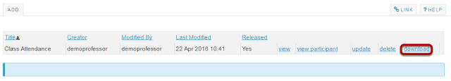 To download a copy of the CSV file, click Download